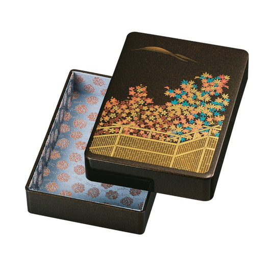 Cherry and Maple Japanese Lacquer Storage Box