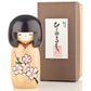 Cherry Blossom Natural Wood Kokeshi Doll