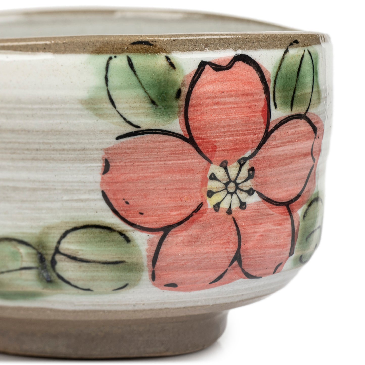 Cherry Blossom Premium Japanese Matcha Tea Cup detail