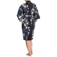 Cherry Blossom Print Short Navy Yukata