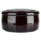 Chestnut Round Japanese Lacquer Obento Box side