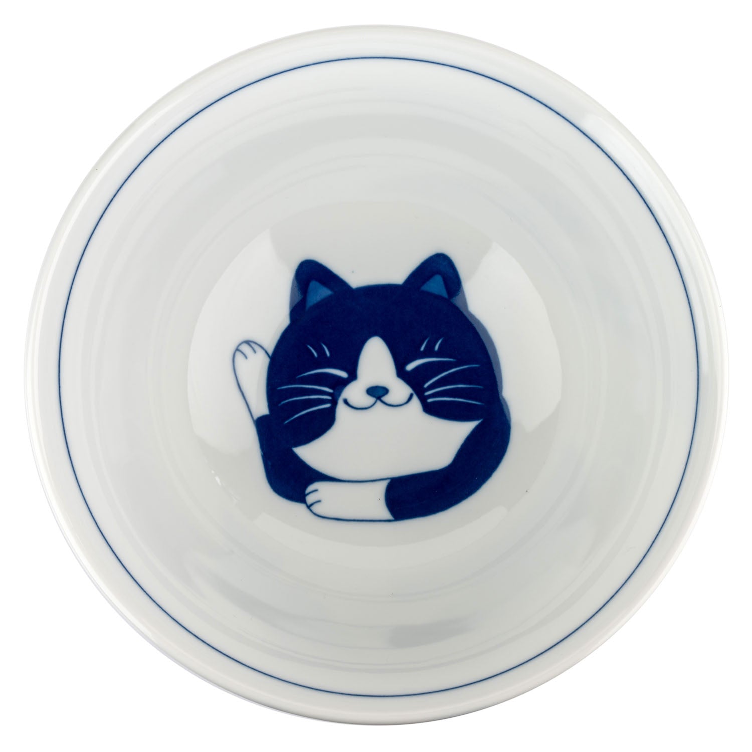 Chigura Hachiware Japanese Ramen Noodle Bowl top