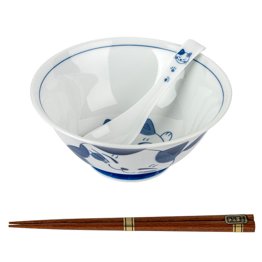 Chigura Mike Japanese Ramen Noodle Bowl Set