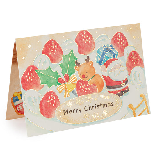 Christmas Cake Pop Up Japanese Christmas Card