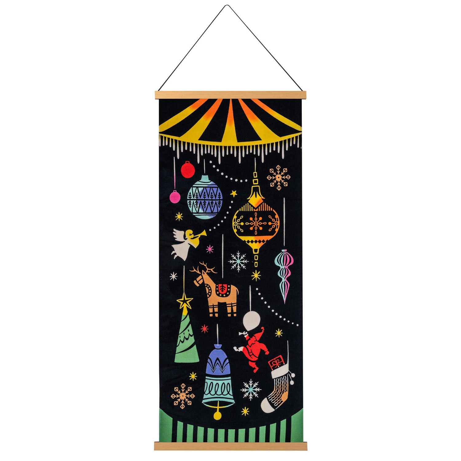 Christmas Merry Go Round Japanese Tapestry Set