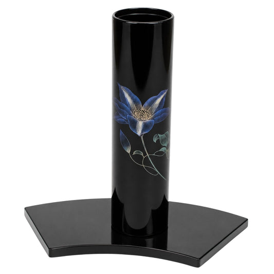 Clematis Small Japanese Lacquer Vase