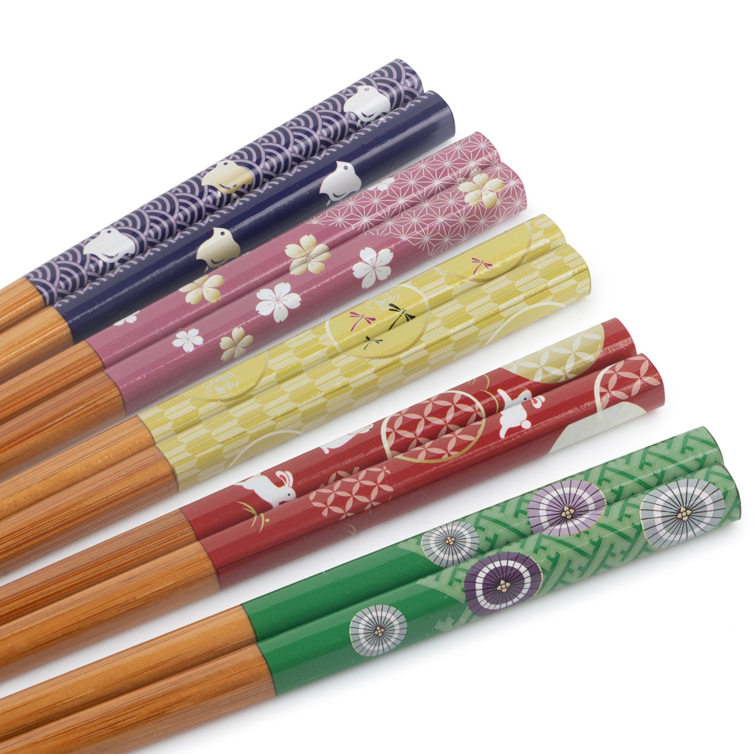 Colourful Dreams Japanese Chopstick Set handles