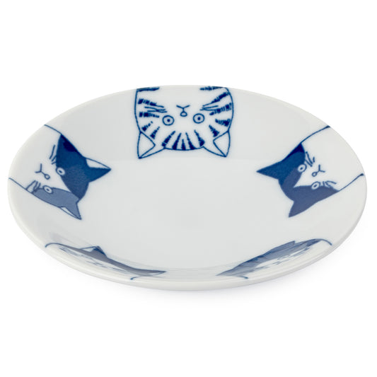 Cute 5 Cats Japanese Large Sauce Dish