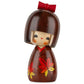 Cute Girl Maple Leaf Japanese Kokeshi Doll