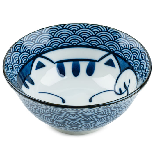 Cute Lucky Cat Ceramic Japanese Soup Bowl
