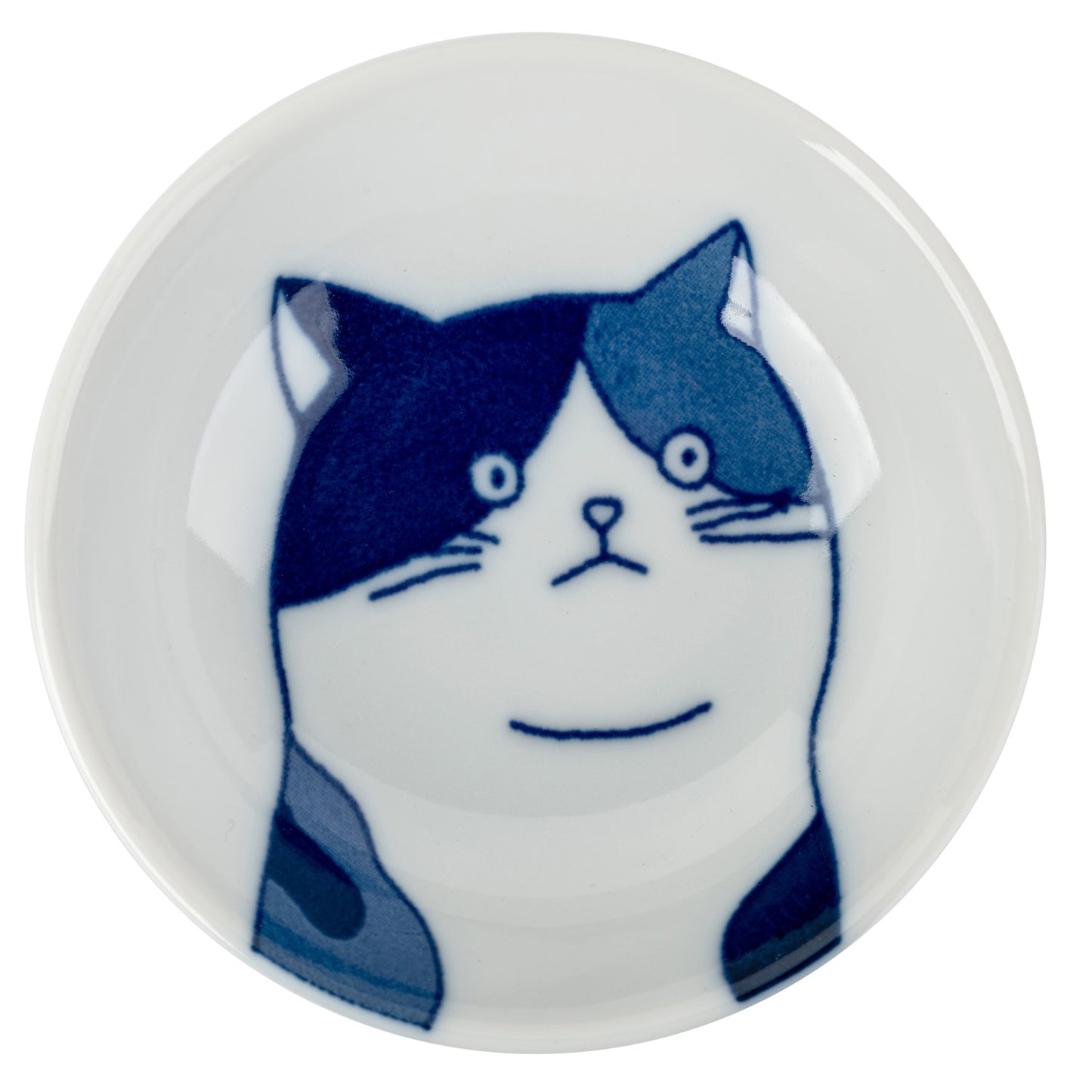 Cute Mike Cat Japanese Sauce Dish top