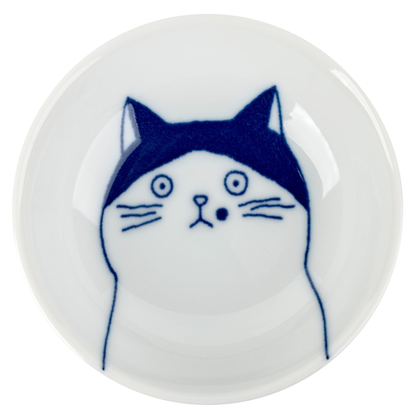 Cute Nora Cat Japanese Sauce Dish top