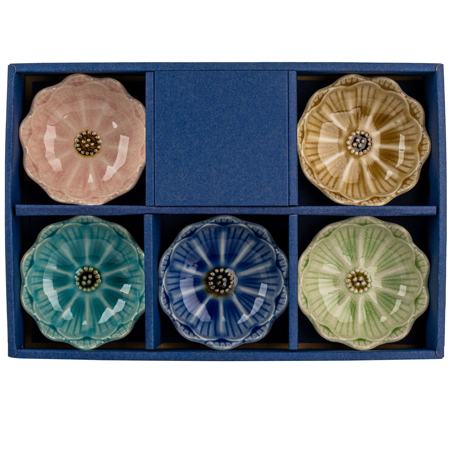 Daisy 5pcs Japanese Dish Gift Set in gift box
