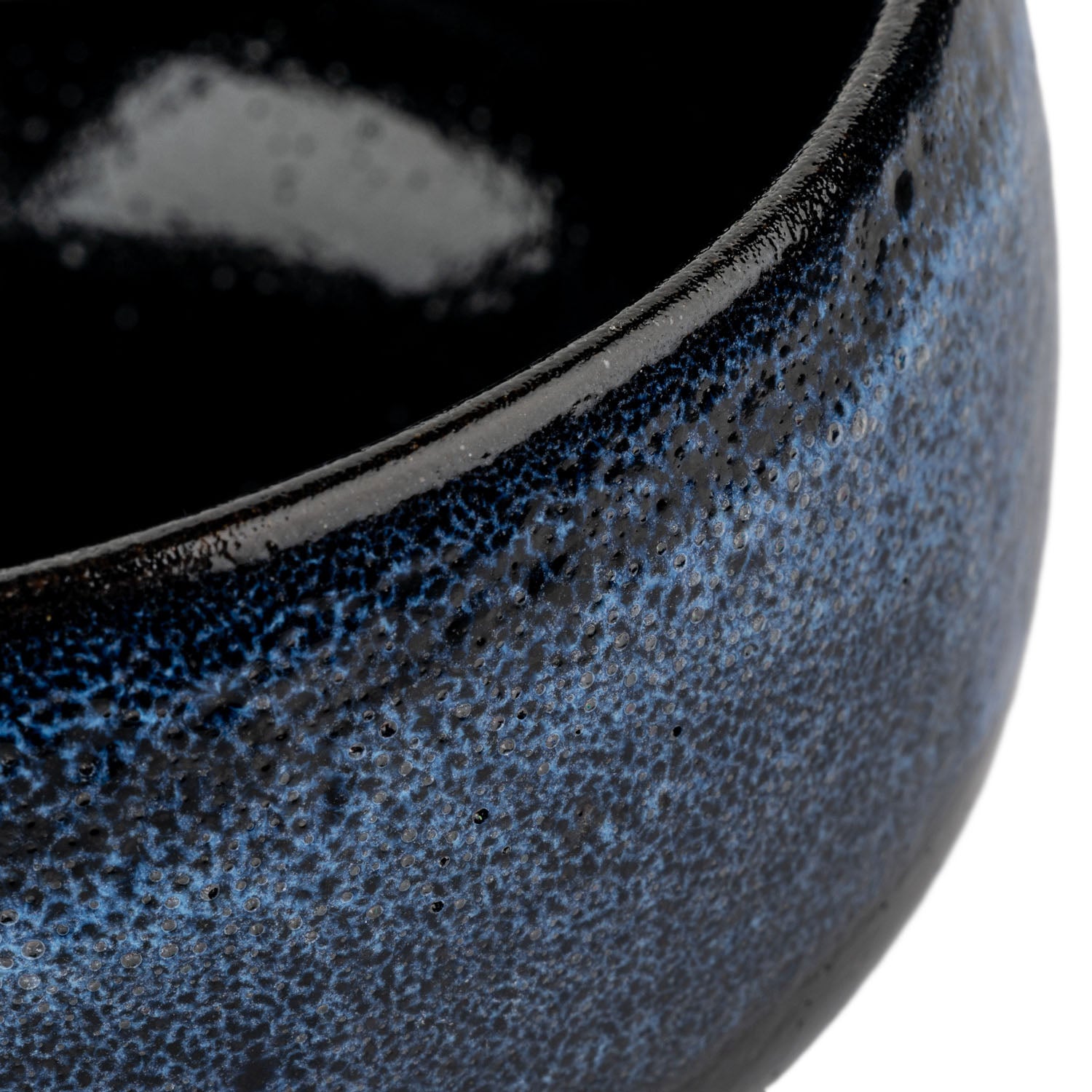 Deep Ocean Premium Japanese Matcha Tea Bowl detail