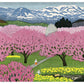 Early Spring and Mountains Japanese Birthday Card