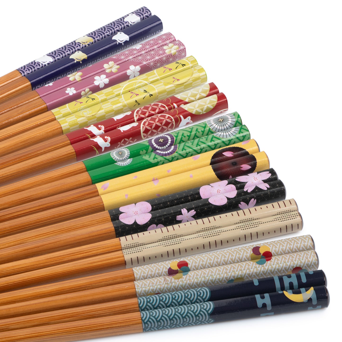 Elegance of Japan Japanese Chopstick Gift Set handles