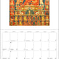 Enlightenment Buddhist Paintings 2027 Japanese Calendar example month 2