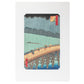 Framed Evening Squall on the Great Bridge in Atake Woodblock Print