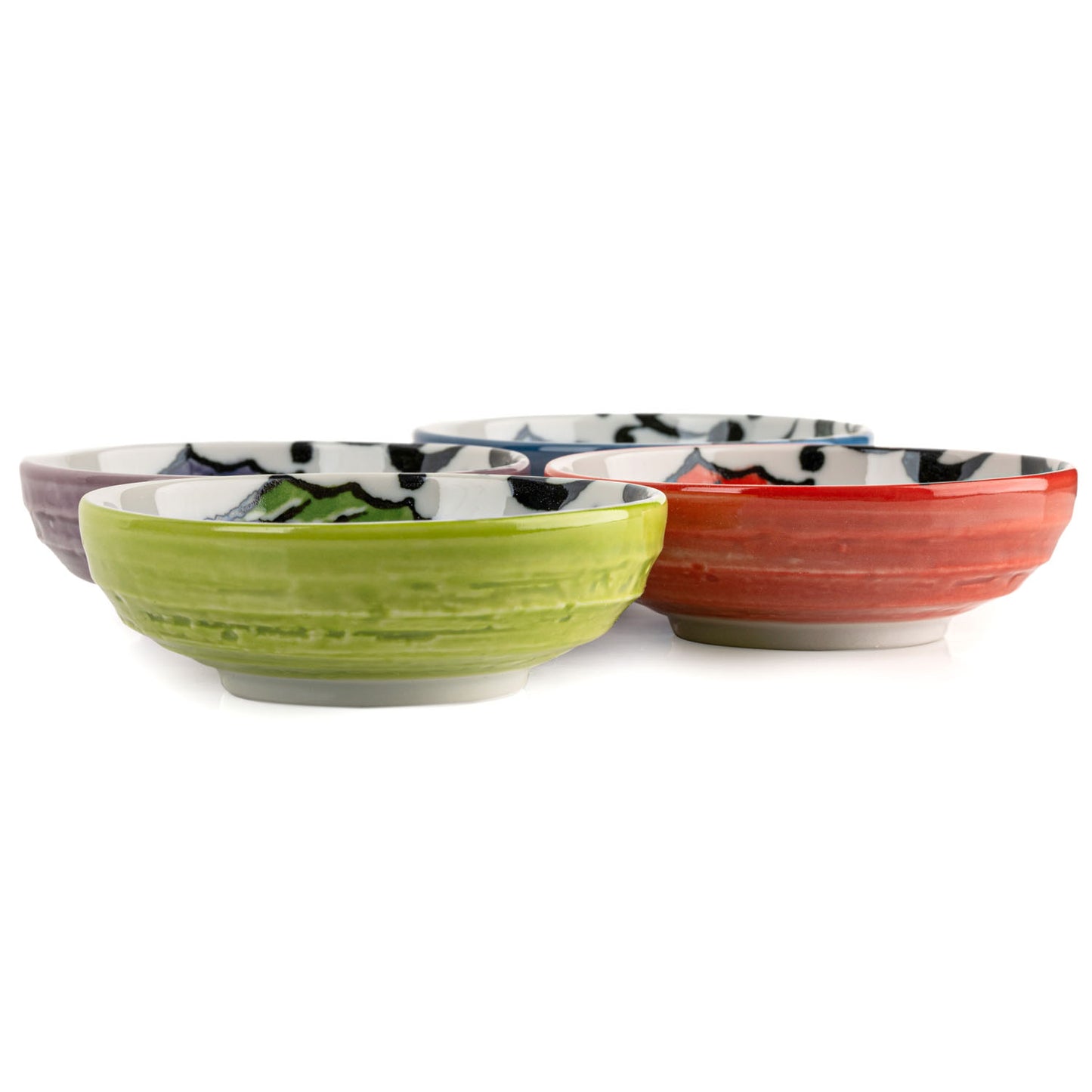 Fish 4 Piece Japanese Sauce Dish Gift Set side