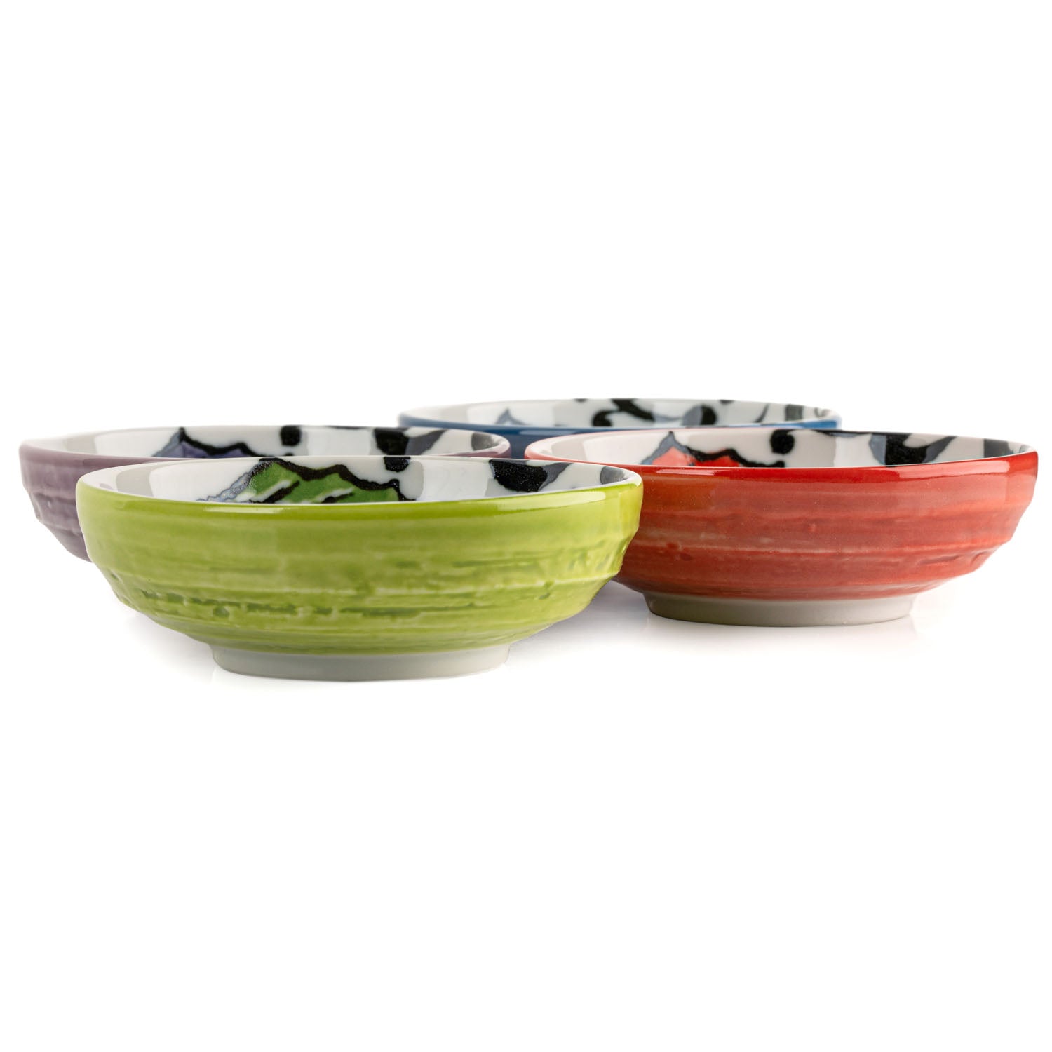 Fish 4 Piece Japanese Sauce Dish Gift Set side