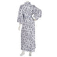 Floral Cotton Japanese Nemaki Kimono back