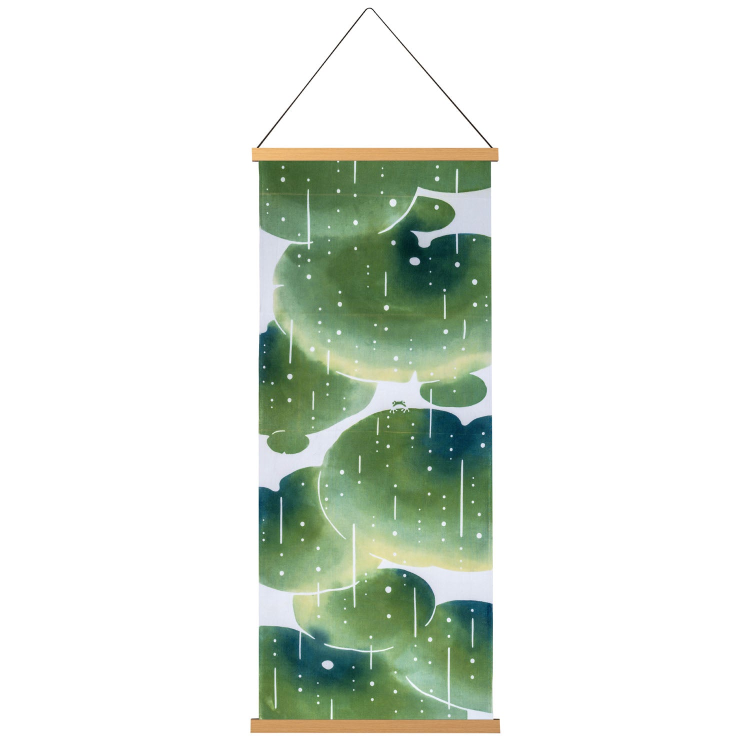 Frog in Sweet Rain Japanese Tapestry Set