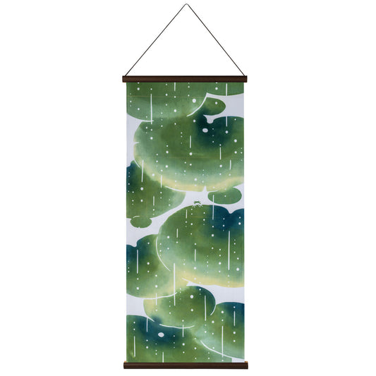 Frog in Sweet Rain Japanese Tapestry Set
