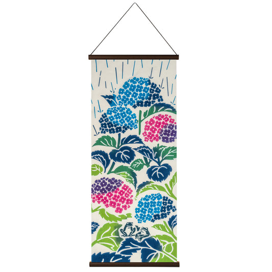 Frogs and Hydrangeas Japanese Tapestry Set