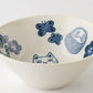 Fukumaneki Cat Small Japanese Bowl angle
