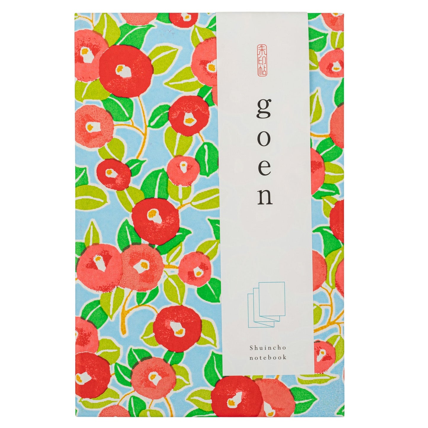 Fushimi Camellia Japanese Goshuincho Notebook with label