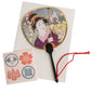 Geisha Fan Japanese Greetings Card set