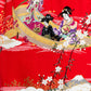 Geisha Short Red Japanese Kimono