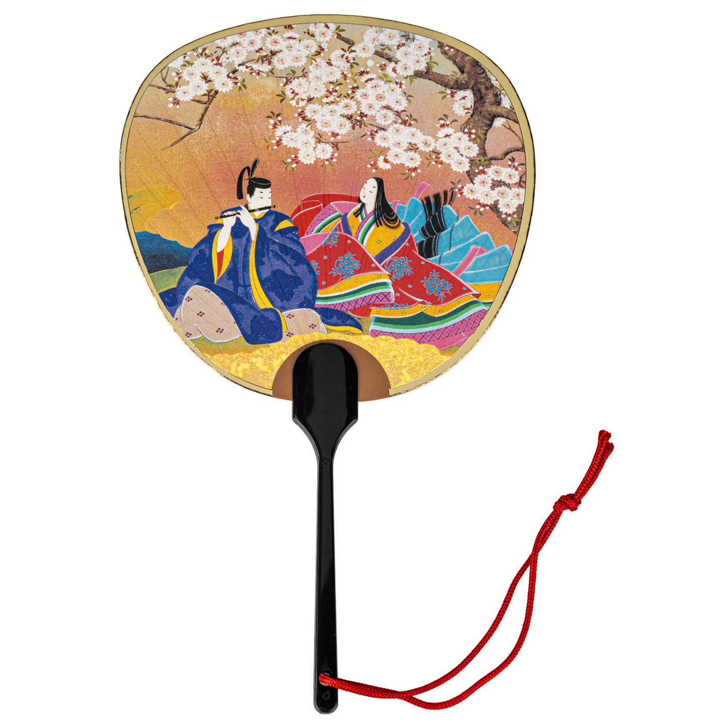 Genji Fan Japanese Greetings Card