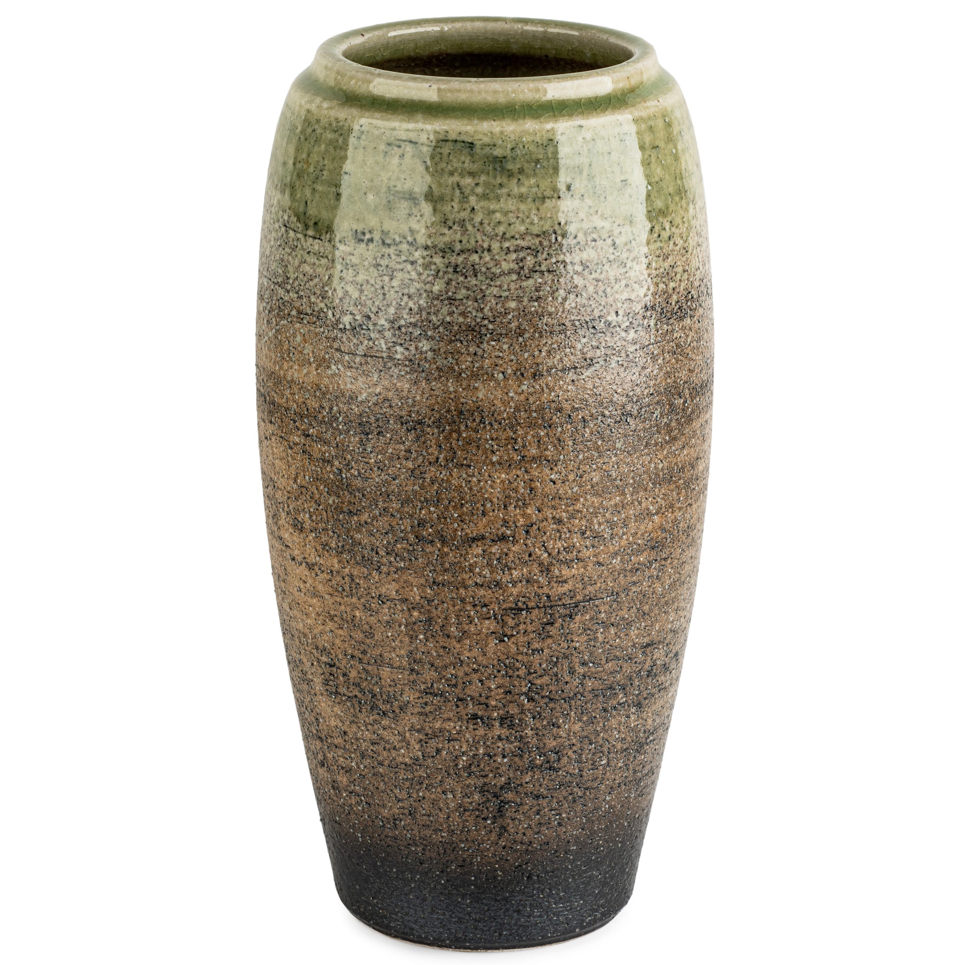 Gold Plum Japanese Ceramic Vase back