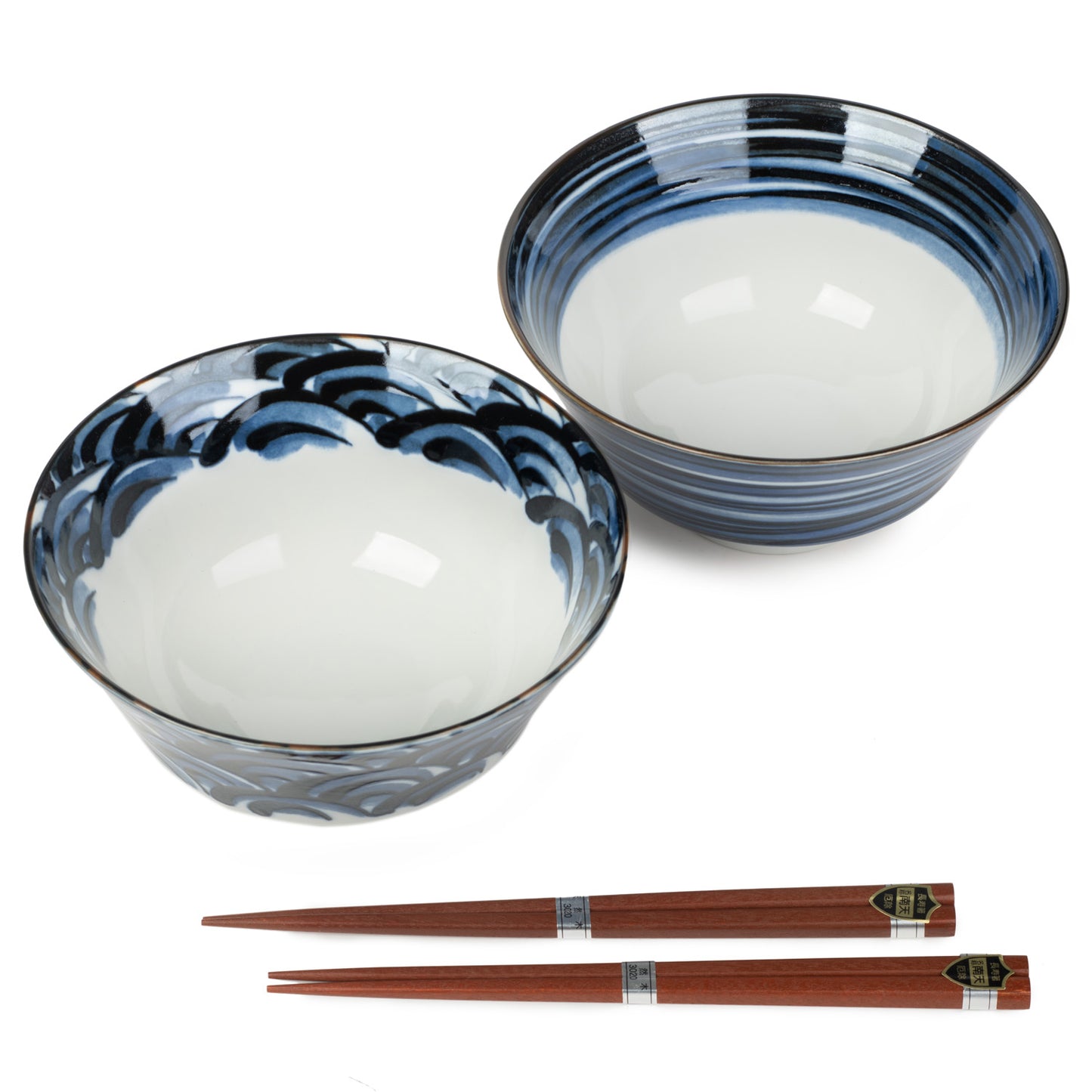 Gosu Japanese Noodle Bowl Gift Set top