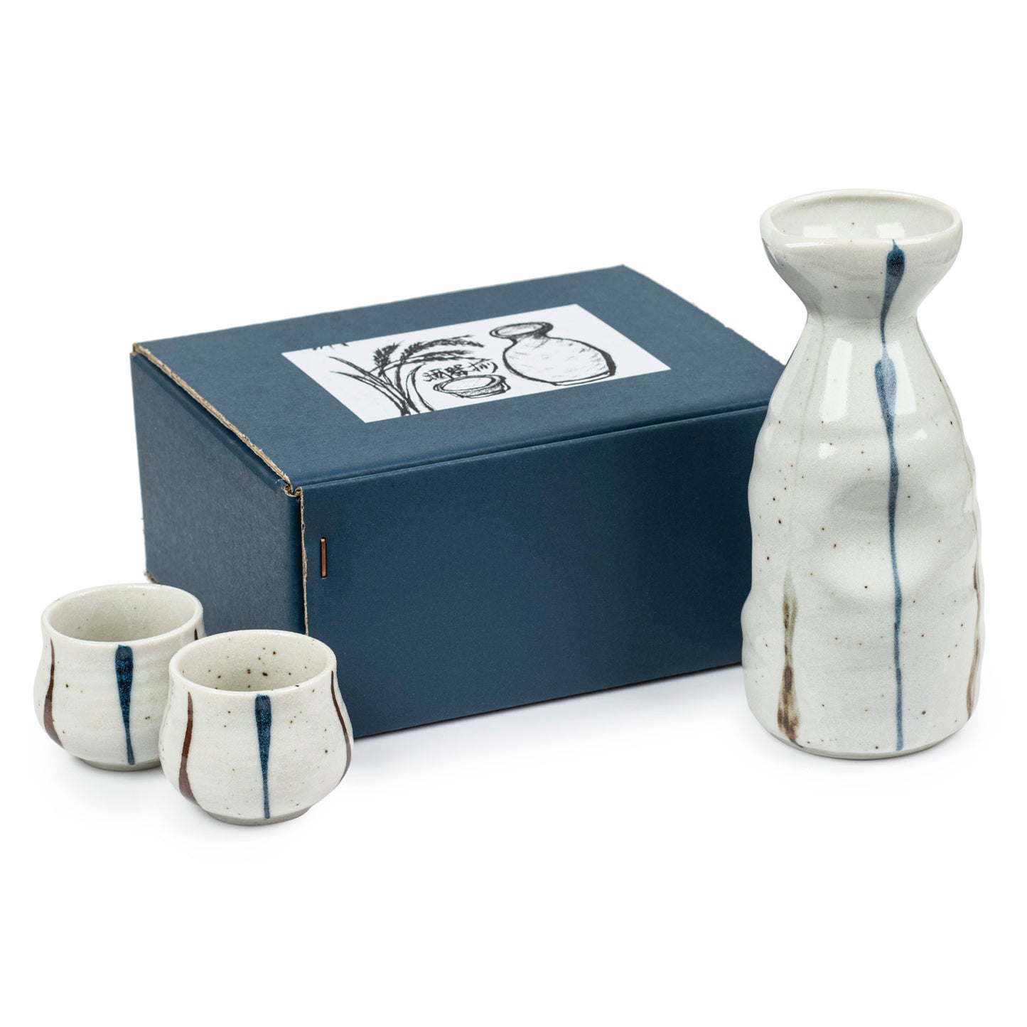 Gosu Japanese Sake Set and a Gift Box