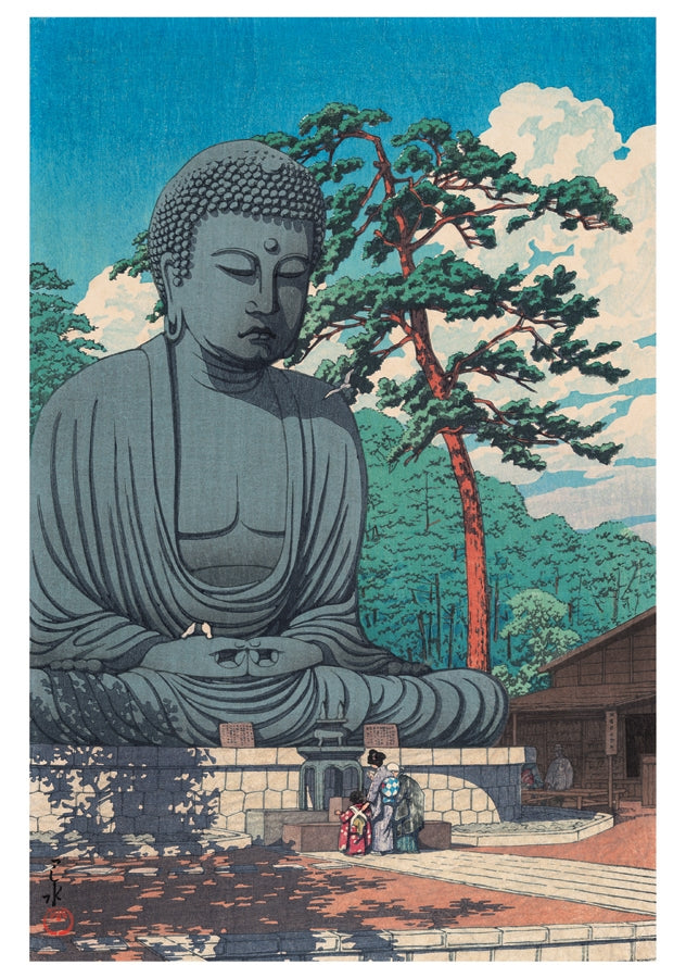 Great Buddha Kamakura Japanese Notecard front