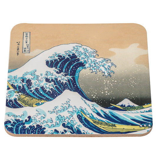 Great Wave Cork Japanese Coaster