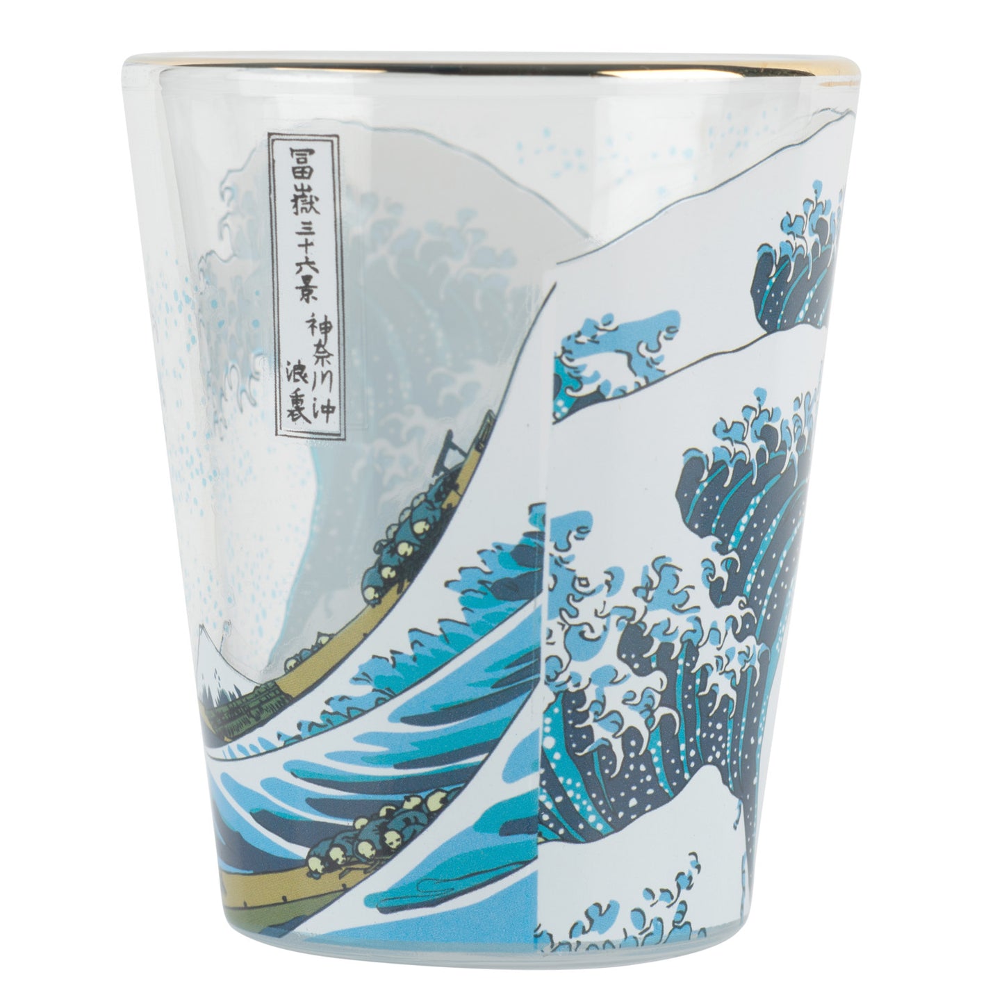 Great Wave Japanese Style Shot Glass side