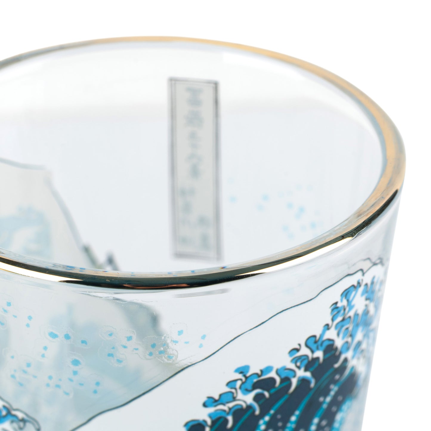 Great Wave Japanese Style Shot Glass detail