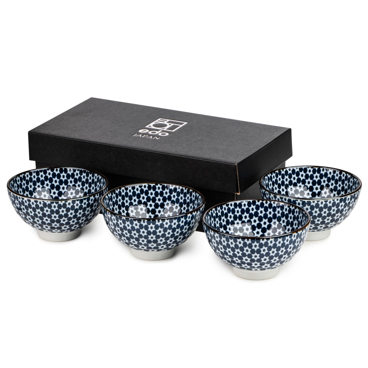 Hakkaku Traditional Japanese Rice Bowl Set