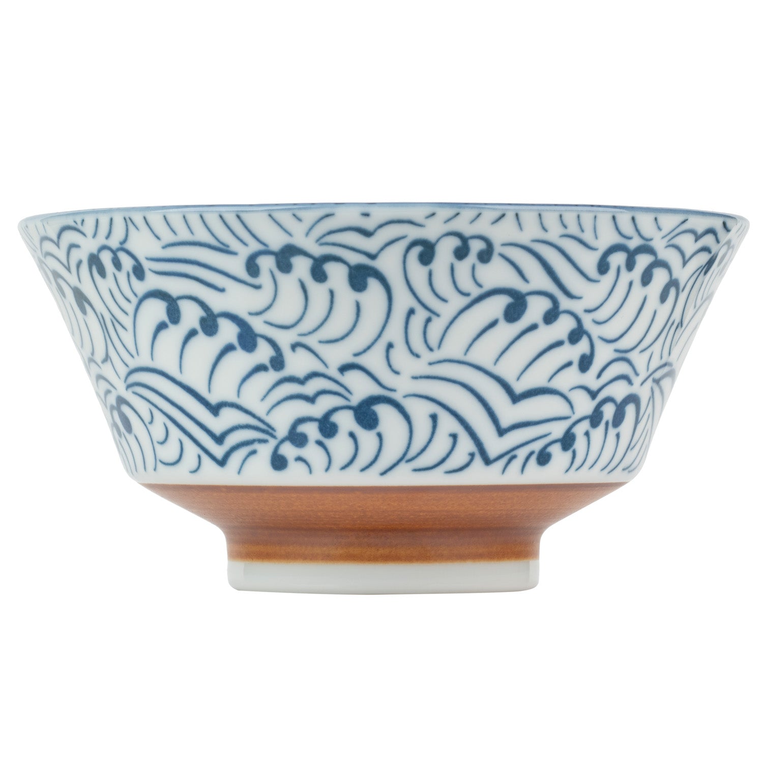 Hamon Blue Wave Japanese Soup Bowl side