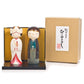 Happy Wedding Authentic Kokeshi Doll Set and gift box