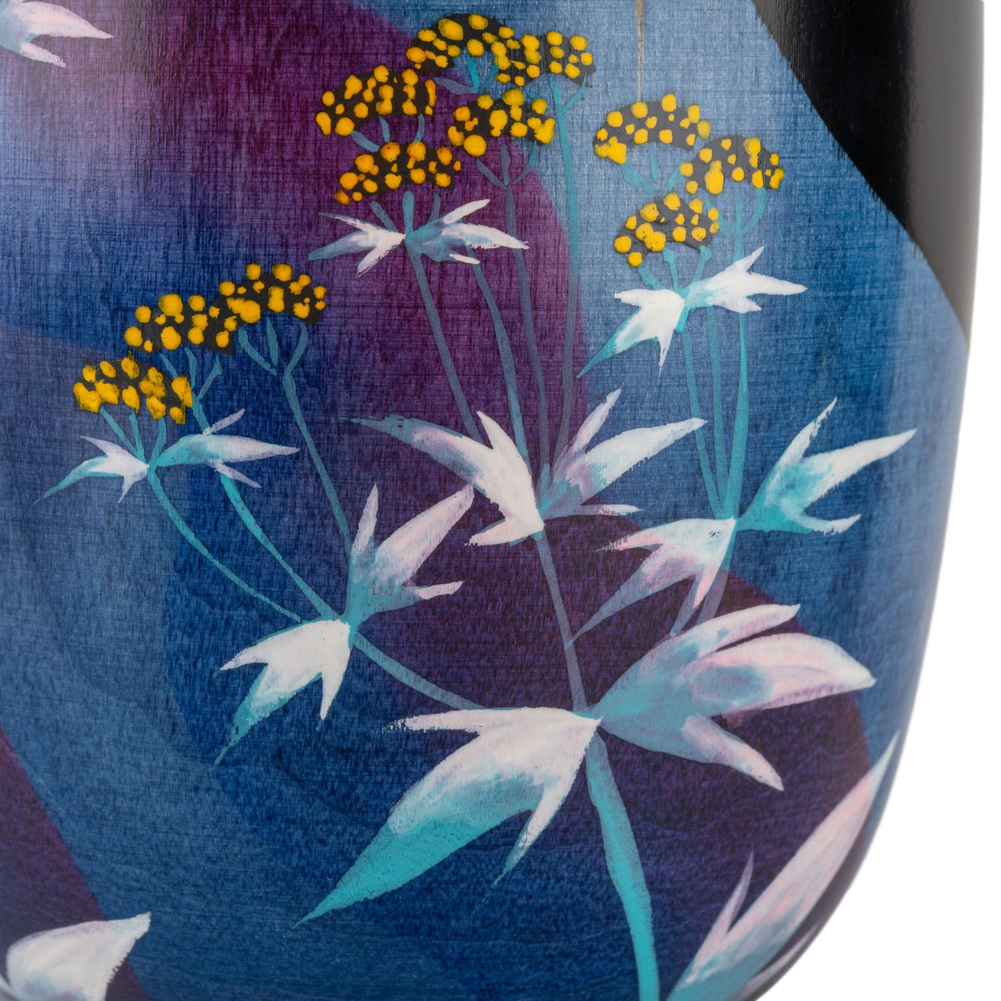 Heart of Flowers Japanese Kokeshi Doll detail