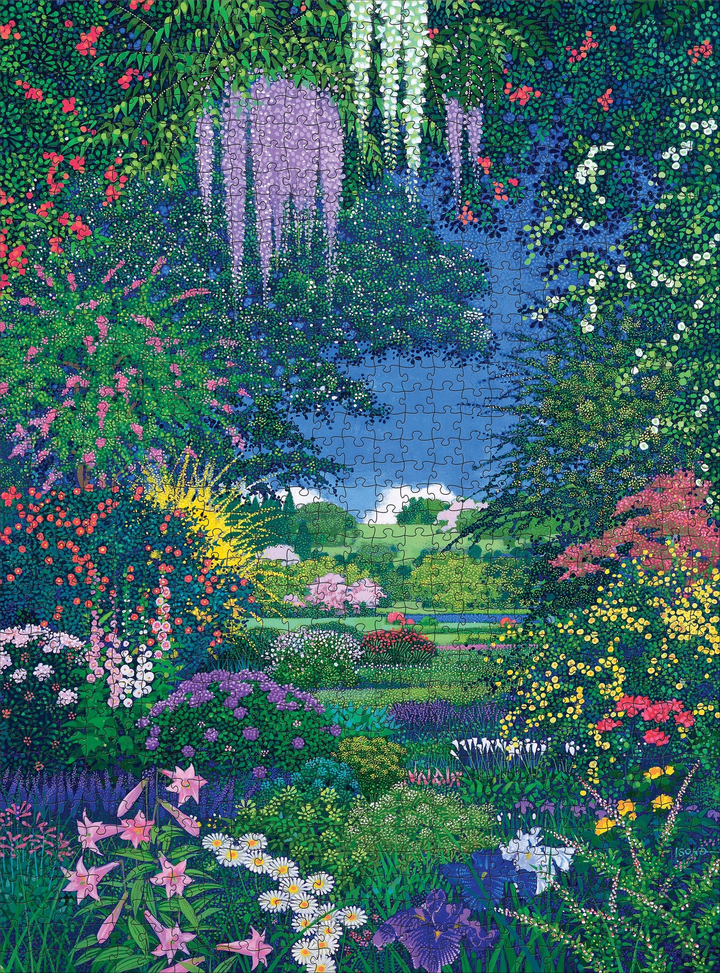 Hiroo Isono Full Bloom 1000 Pce Japanese Puzzle detail