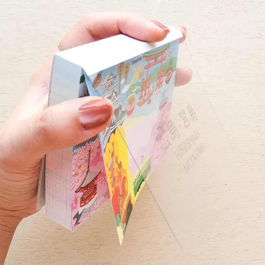 Hiroshima Miyajima Small Japanese Memo Pad side