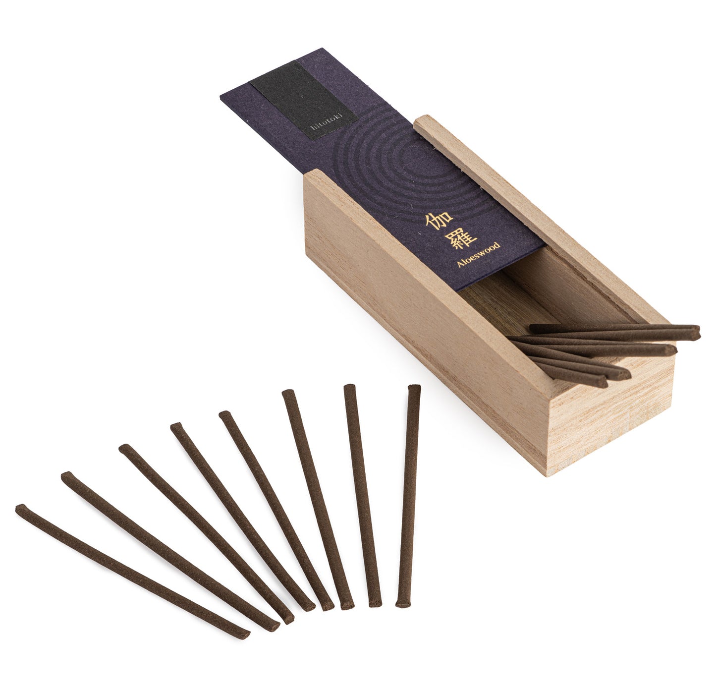 Hitotoki Aloeswood Premium Japanese Incense inside