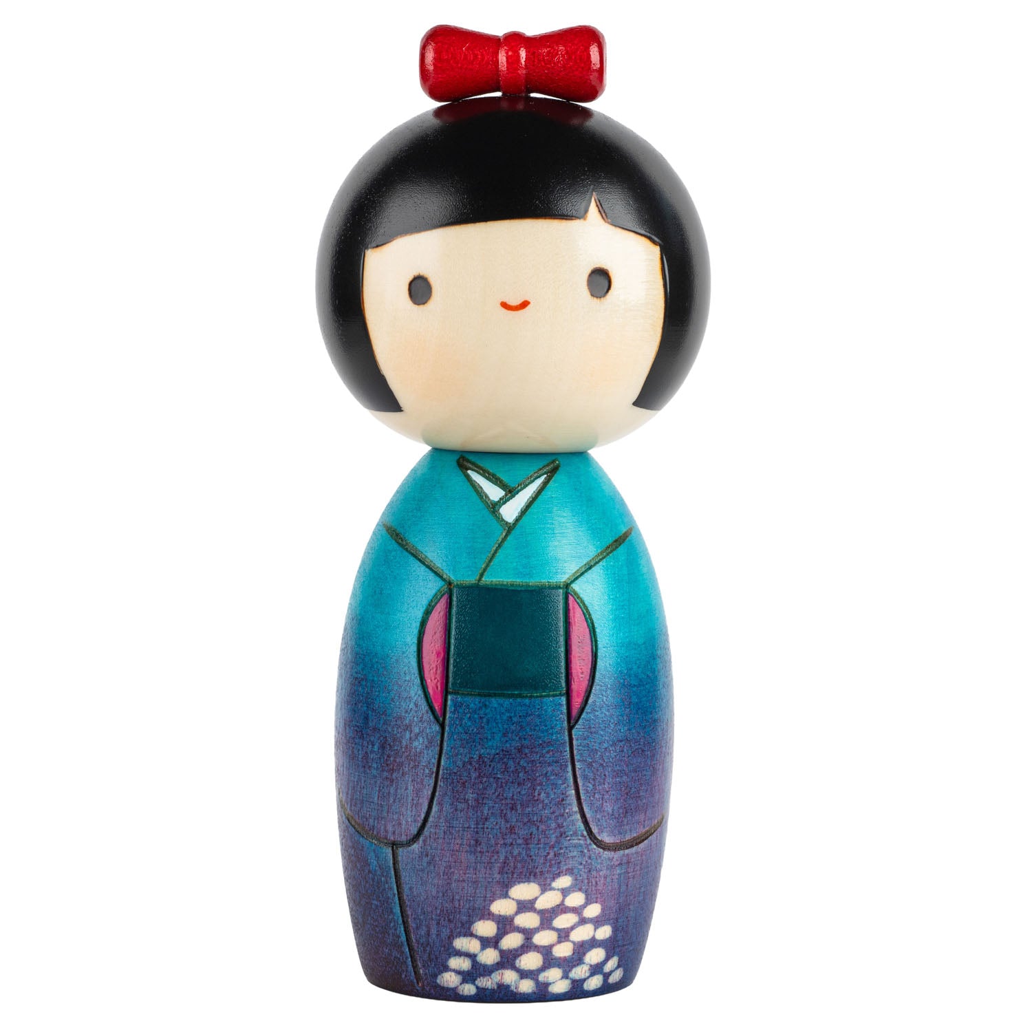 Hydrangea Japanese Kokeshi Doll