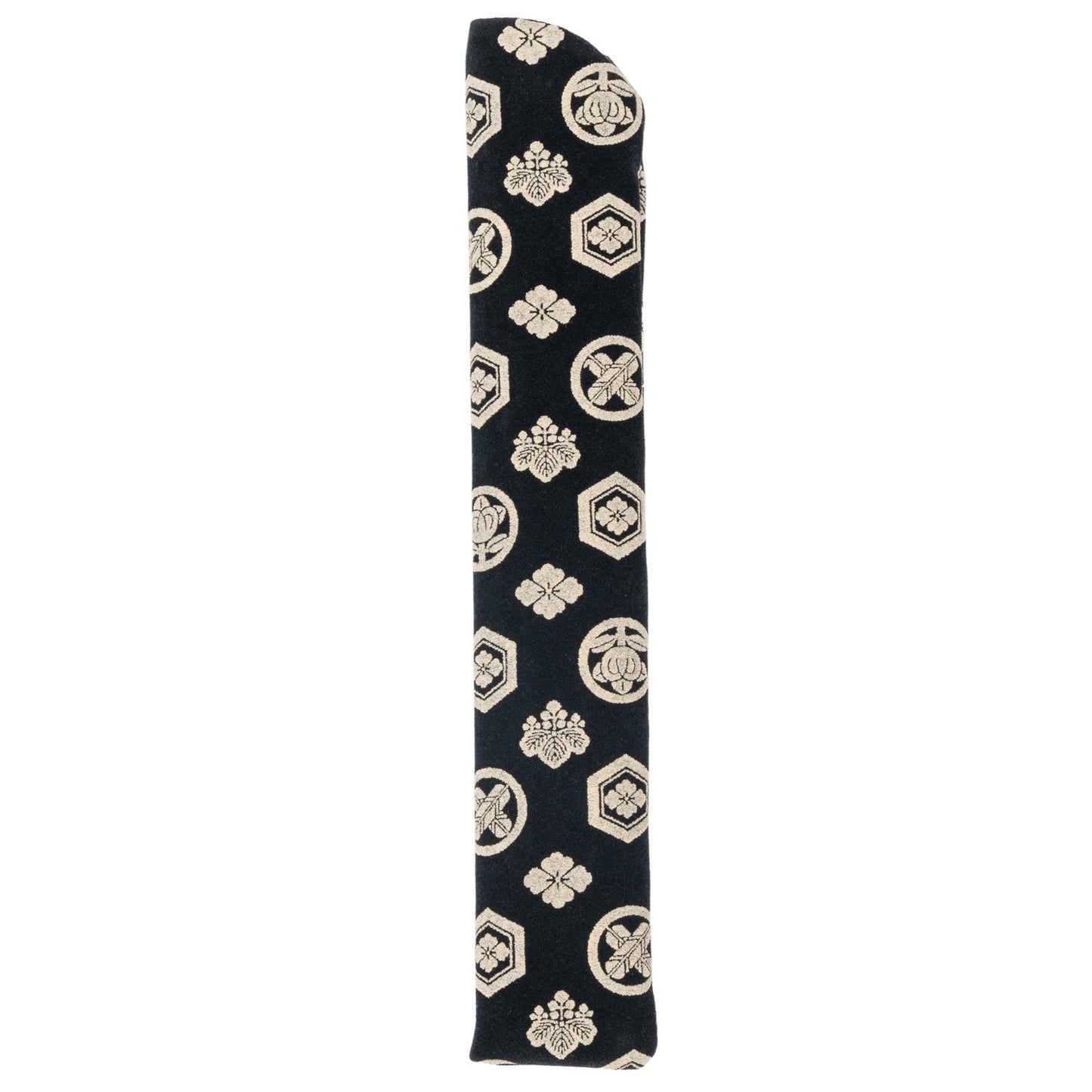 Inden Style Kamon Japanese Folding Fan Case