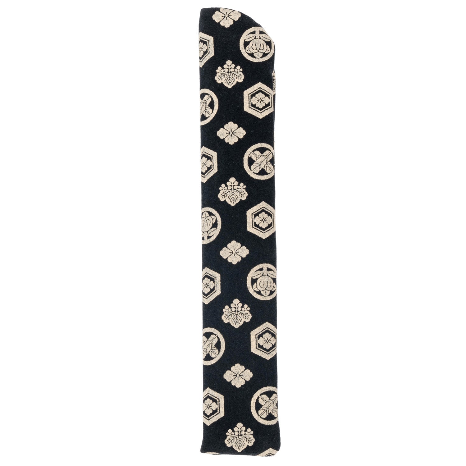 Inden Style Kamon Japanese Folding Fan Case